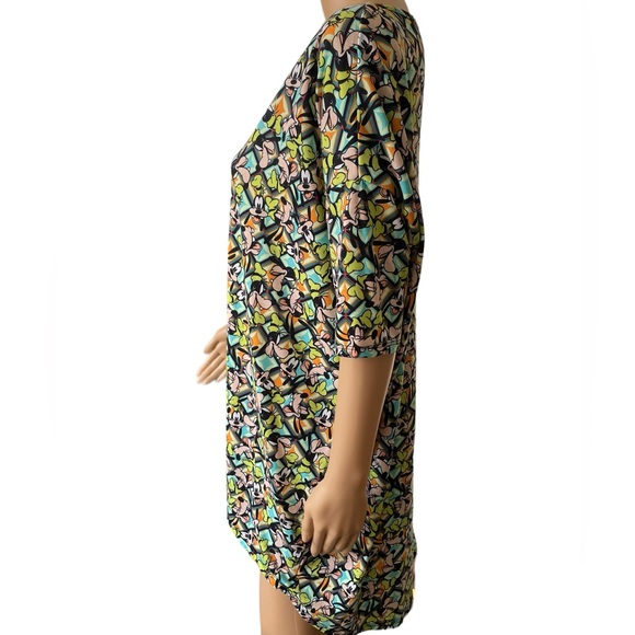 Lularoe Disney Goofy Kidcore Vacation Retro Geometric Novelty Stretch Tunic Top - Picture 4 of 7